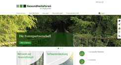 Desktop Screenshot of gesundheitsforen.net